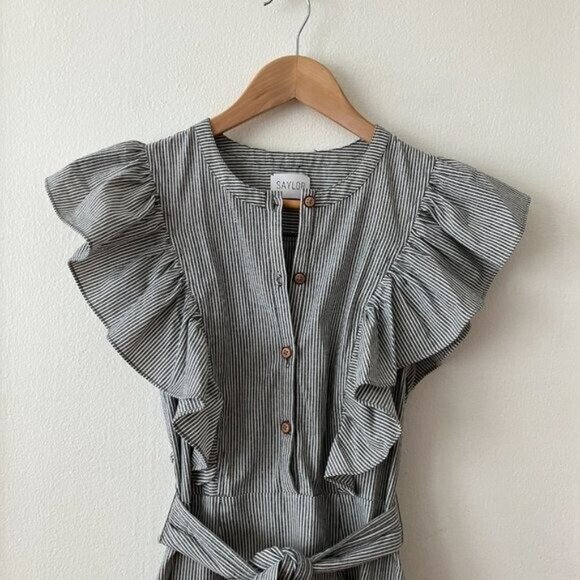 Saylor Melody Ruffled Striped Mini Dress - Picture 7 of 11